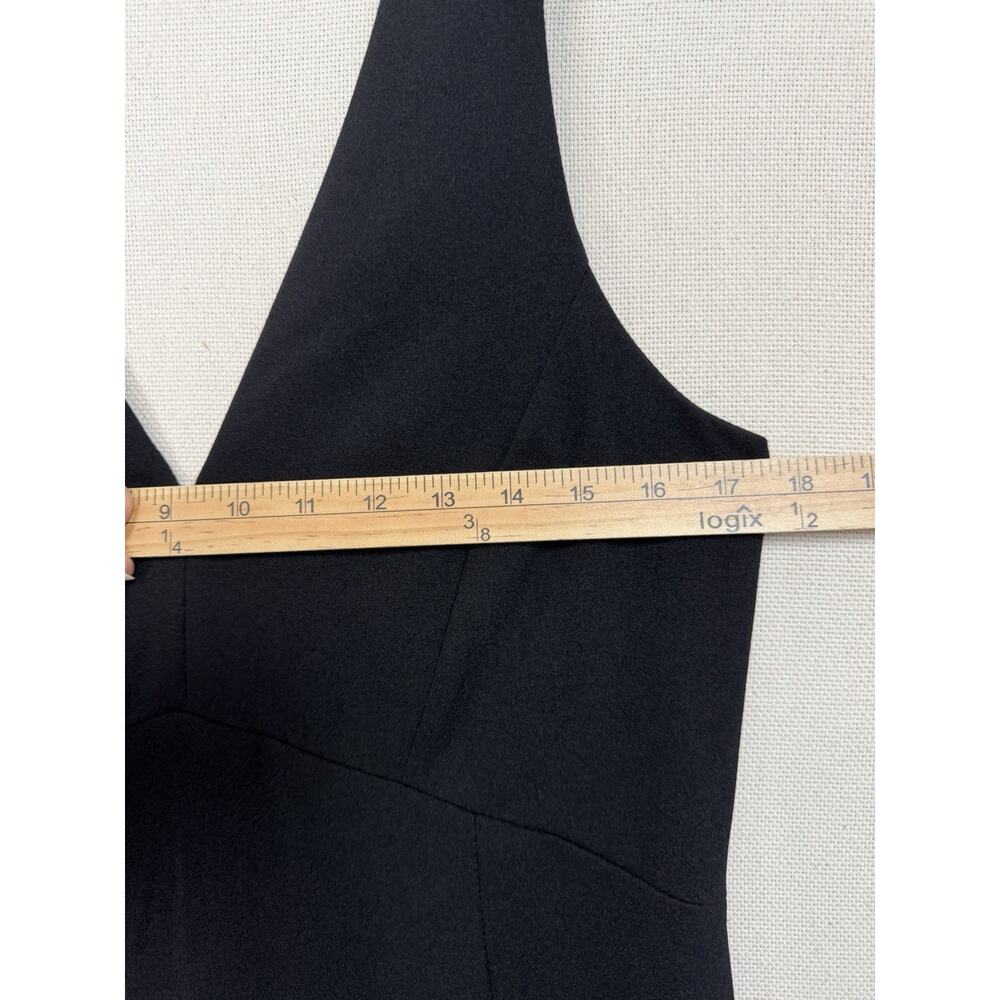 Lulu's Sz XL Black Dress Sexy Midi Bodycon Sleeveless Classic Classy Old Money - Picture 11 of 16